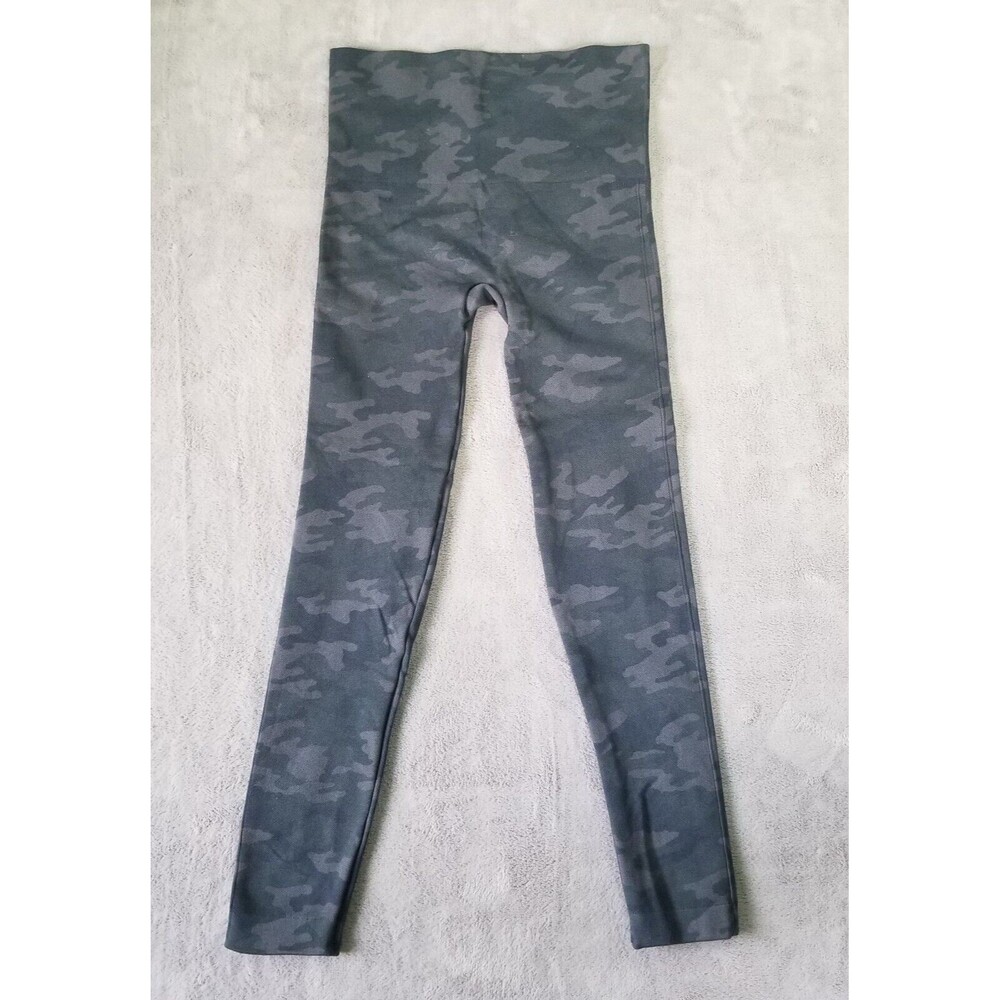 SPANX Leggings Womens Gray Black Size Small Camoflauge Camo Stretch